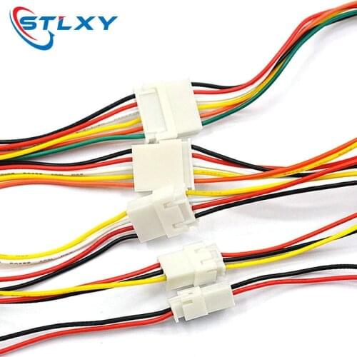 10PCS XH2.54 2/3/4/5/6 Pin Pitch 2.54mm Wire Cable Connector XH Plug Male & Female Battery Charging Cable 200MM Length 26AWG