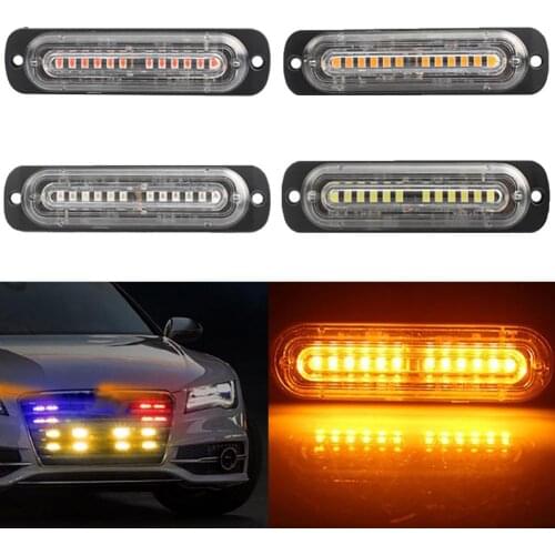 12LED 12-24V 36W Auto Car Truck Strobe Warning Light Flashing Side Lamp Bulb