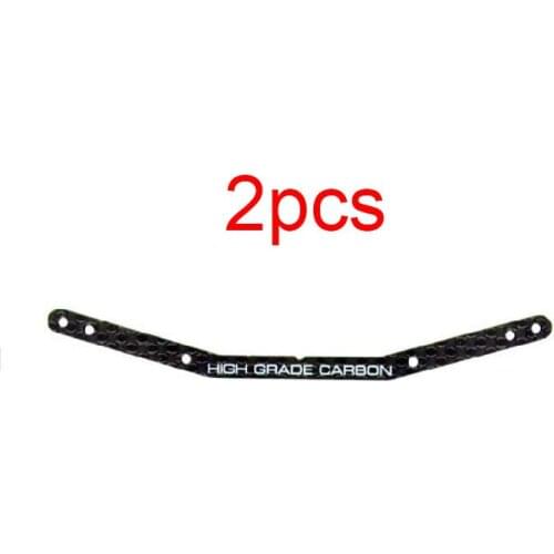 2 Pcs 3mm Caron Fiber Front/Rear Universal Reinforcing Plate Scimitar Front/Rear Wing Sticks 94696 For Tamiya Mini 4WD Car Model