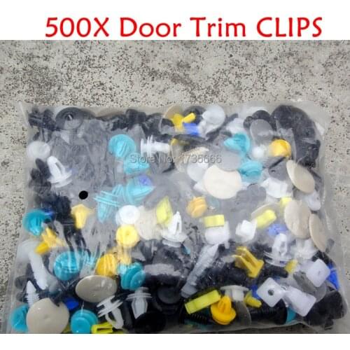 500PCS Car Door Trim Panel Bumper Rivet Retainer PushType Set For Toyota Century Corolla Fielder Solara Celica Celsior Corolla