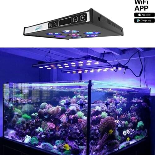 78W 150W 240W Mobile APP control Programable Saltwater Sea Water Aquarium LED Light Marine Lights Coral Reef Fish Tank Lighting