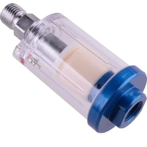 Car Oil Water Separator Trap 1/4" Air Compressor Filter Paint Spray Tool Fitting Fit for Small Pneumatic Tools Air Intake