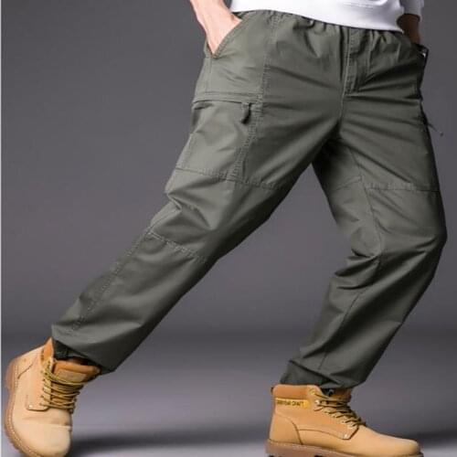 New Trousers Cargo Pants Overalls Multiple Pockets Mens Casual Cotton Pants Men Trouser Cargo Pants Men Plus size L-3XL 4XL 5XL