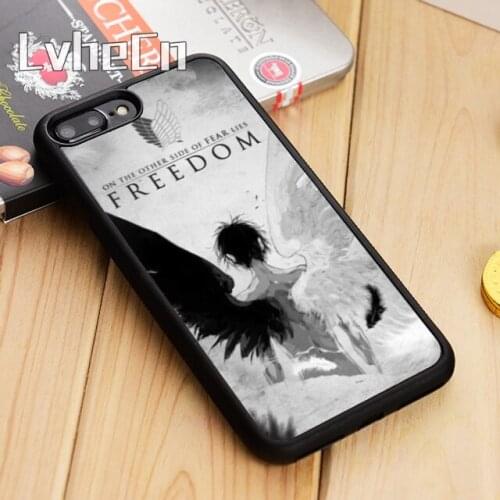 LvheCn Anime Japanese attack on Titan Phone Case Cover For iPhone 5 6s 7 8 plus 11 12 Pro X XR XS max Samsung S7 edge S9 S10