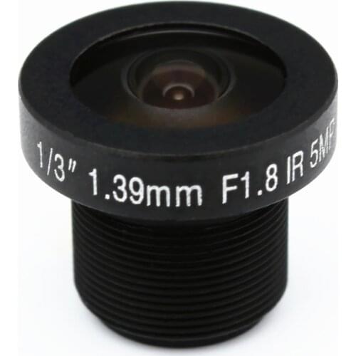 HD 5mp 1.39mm cctv camera Lens 1/3" Wide Angle M12 F1.8 IR Board Fisheye lens for 720P/1080P CCD IP Camera