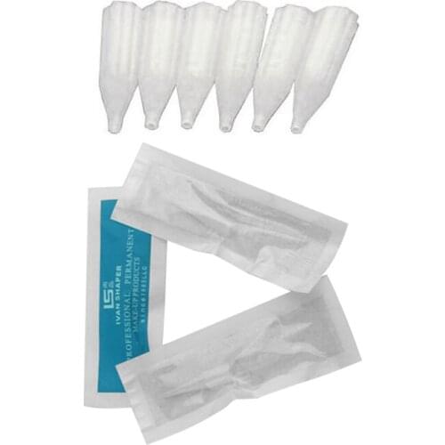 Tattoo Needle Tips 1RL Long Needle Nipples Caps for Permanent Makeup Machine 200Pcs/bag Small Size