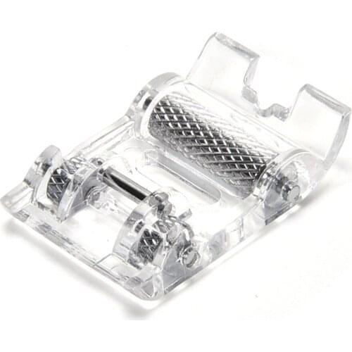 NEW Sew Machine Acc Low Shank Roller Presser Foot Domestic Sewing Machine Parts Press Foot Presser Leather Roller Foot Wholesale