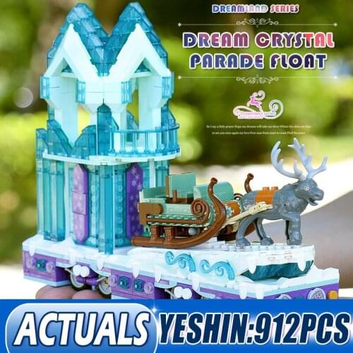 Mould King Snow World City Girls Toys Princess Fantasy Winter Village Sleigh Building Blocks Compatible 41166 Christmas Gifts