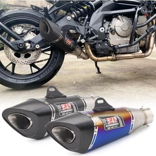 Motorcycle modified Jicun general exhaust pipe 51mm 60mm ninja250 ninja400 CBR 954 CBR 1000RR
