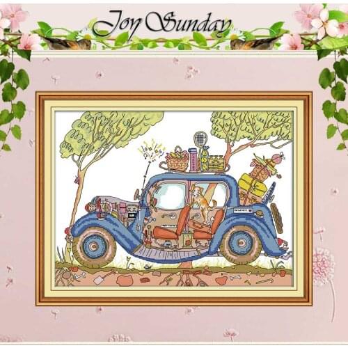 Station Wagon Counted Cross Stitch 11CT 14CT Cross Stitch Set Wholesale DIY Chinese Cross-stitch Kit Embroidery Needlework