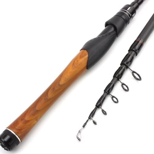 NEW 1.8m 2.1m 2.4m 2.7m carbon rod fast Spinning Casting Rod Portable Telescopic Fishing Rod Pole Fishing Tackle trout pesca