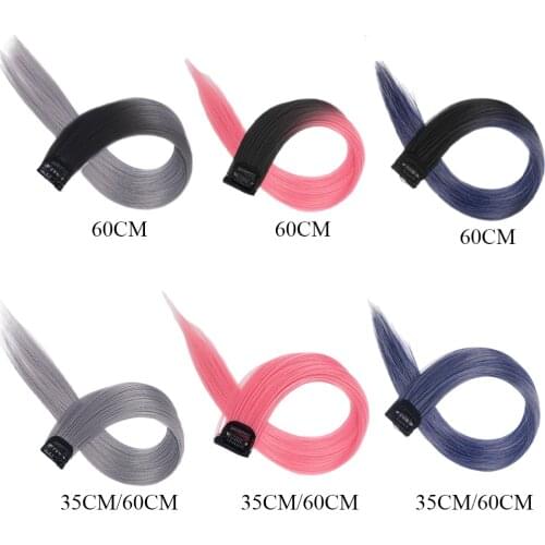 Natural Straight Hair Wig Piece Colorful Traceless Hairpiece Clip Extension for Girl Women for Thinning Hair