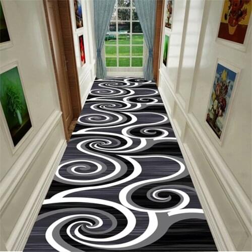 Simple Home Corridor Carpet Indoor Entrance Doormat Hall Rug for Bedroom Floral Long Floor Area Rug for Living Room Kitchen Mat