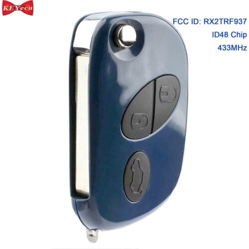 KEYECU for Maserati GranTurismo Quattroporte 2005 2006 2007 2008 09 2010 2011 Remote Key Fob 433MHz ID48 Chip FCC ID: RX2TRF937