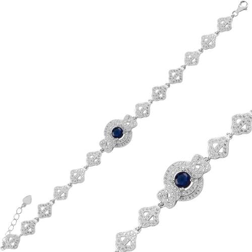 Silver 925 Sterling Zircon Cubic Zirconia Bracelet