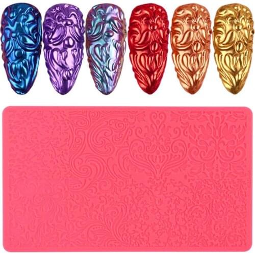 Nail Template Exquisite Practical Colorful Silicone Nail Stemping Plates for Girl Pigment Dust Decorating Tool Manicure Tool