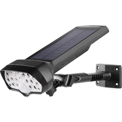 Solar Street Lights Outdoor Lamp, 17 LEDs Wireless Solar Flood Light Motion Sensor Security Light for Deck, Fence, Patio, Path