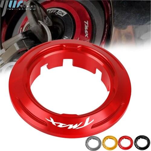Motorcycle Ignition Switch Cover Key Switch Protector Ring Cove For YAMAHA TMAX530 T-MAX 530 TMAX530 2013 2014 2015 With Logo