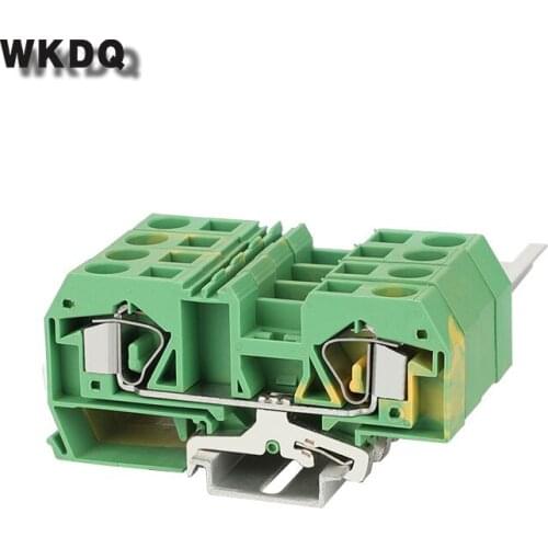 10pcs 283-907 Equivalent to Ground Din Rail 2-Conductor Terminal Block PE With The Same Shape to Universal Connector