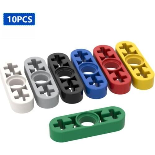 10PSC 6632 1x3Bolt Hole Arm with Shaft Blocks Parts DIYTechnical Parts Compatible Brand Educational Tech Parts Toys For children
