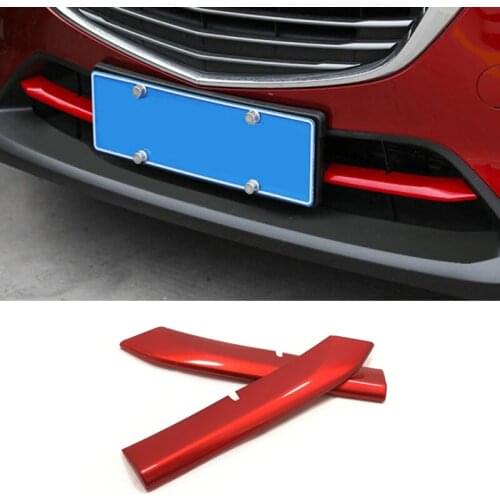 2016 2017 2018 For mazda cx-3 cx 3 Front Bumper Air-inlet Grille ABS Chrome Car Front Grille Trims Styling Accessories 2 Pieces