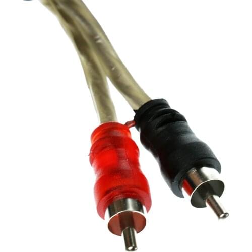 5 Meters 2RCA Male to 2RCA Male Car Stereo Audio Power Speaker Horn Cable