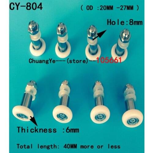 8 x Replacement SHOWER DOOR ROLLERS/Runners/Wheels/Pulleys Wheel