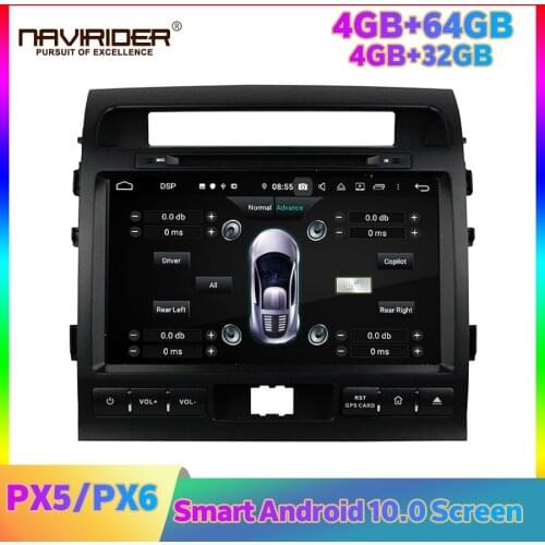 PX6 Car Android Radio Multimedia Player For Toyota Land Cruiser 200 GPS Navigation Carplay DSP Head Unit Autoradio