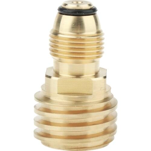 Baoblaze 2x Gas Bottle Propane Tank Adapter Converter Valve POL To QCC1