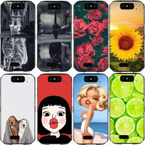 For BLACKVIEW BV9500 Case Rose Wolf Cute Patterned Cover Soft Silicon Phone Case for Blackview BV9500 Top Quality