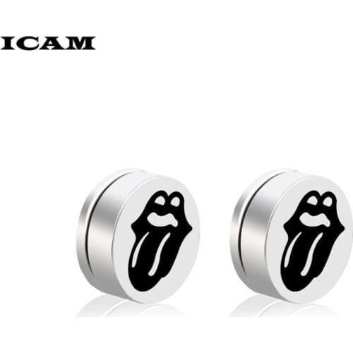 ICAM High Quality Magnetic Stud Earrings For Men 316l Stainless Steel Magnet Earrings Jewelry for Men and Women