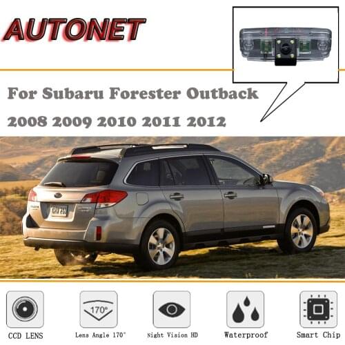 AUTONET Backup Rear View camera For Subaru Forester Outback 2008 2009 2010 2011 2012/Night Vision/license plate camera