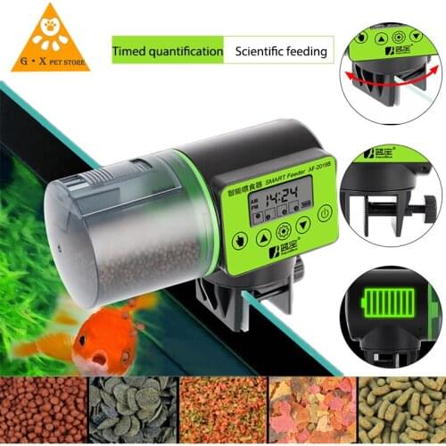 Cool Automatic Fish Feeder Digital Fish Tank Aquarium Electrical Plastic Timer Feeder Food Feeding Dispenser Tool Fish Feeder