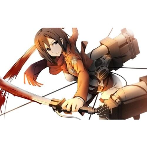 Beautiful 3D Car Stickers for Attack on Titan Anime Decal Waterproof Motorcycle Laptop Decorative Sticker