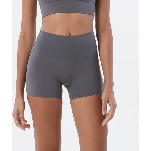 New Lulu Yoga Shorts Women Sport Seamless High Waist Shorts Legging Tight Peach Hip Gym Push Up Shorts Sportswear Running Pants