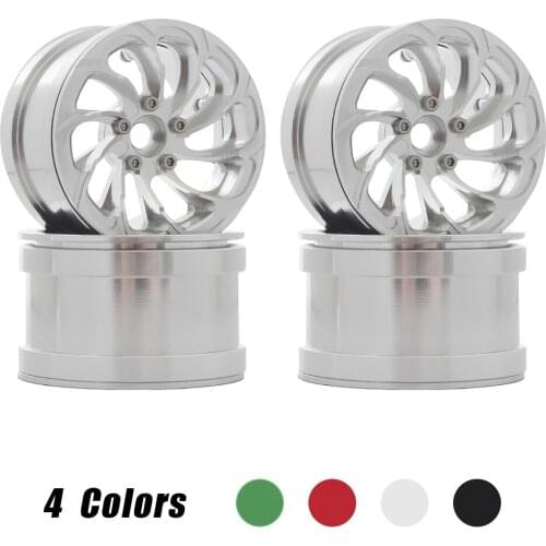 2PCS/4PCS Metal 2.2 inch Beadlock Wheel Rims Hub for 1/10 RC Rock Crawler Axial SCX10 90046 TRAXXAS TRX4 TRX6 D90 CC01TF2