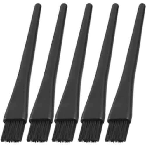 Multi-function 5Pcs Antistatic Brush Black ESD Hairbrush PCB Board Cleaning Brush for PC Repair Workshop Static Brush