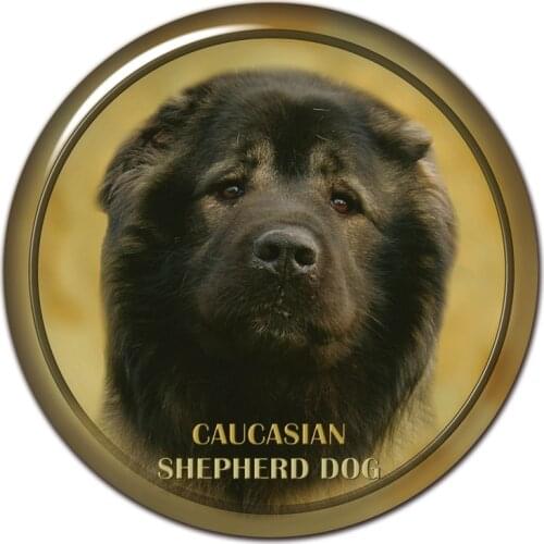 S30495# 13CM/15CM/17CM PVC Decal Caucasian Shepherd Dog V1 Car Sticker Waterproof for Bumper Rear Window Laptop Toilet
