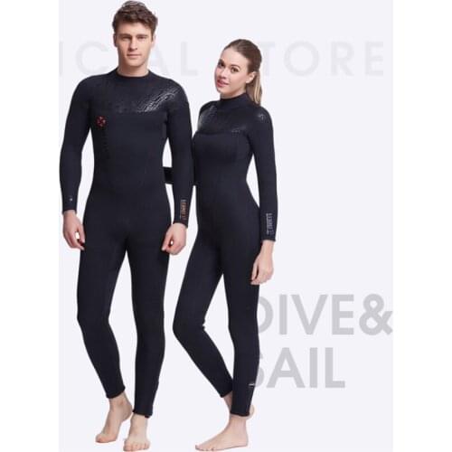 5mm / 3mm Neoprene Diving Serve Men Long Sleeve Thickening Keep Warm Cold-proof Underwater hunting Surfing Front Zipper Spearfis