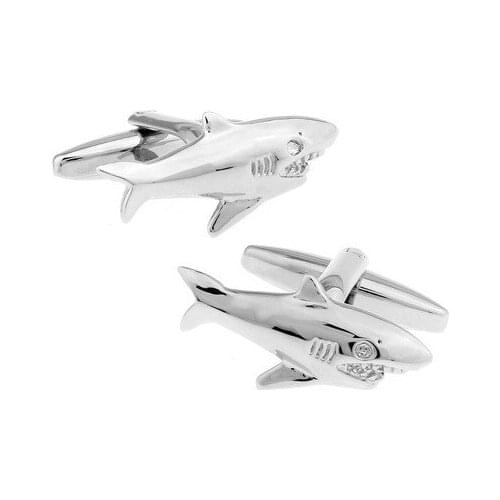 2019 New Men Cufflinks Luxury Fish Shake Shaped Gifts Wedding Cufflinks Designer Trendy High Quality Cuff Links Jewelry