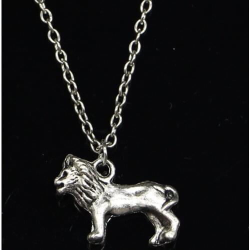 New Fashion Necklace 23x15mm lion Pendants Short Long Women Men Colar Gift Jewelry Choker