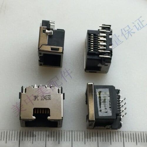 Original RJ45 socket socket network cable interface crystal head plug network port 12p 12 pin countersunk board