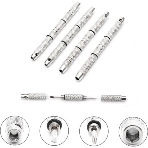 Mini 4 in1 Eyeglass Screwdriver Portable/Multi-function Hand Tools Eyeglass Screwdriver Sunglass Watch Repair Kit отвертки
