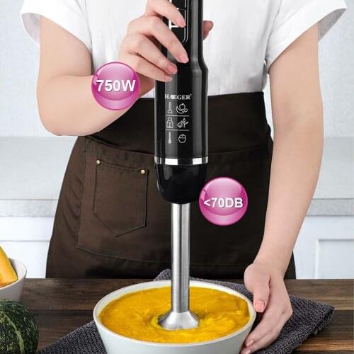 4 in 1 High Power 1200W Immersion Hand Stick Blender Mixer Includes Chopper and Smoothie Cup Stainless Steel Ice Blades