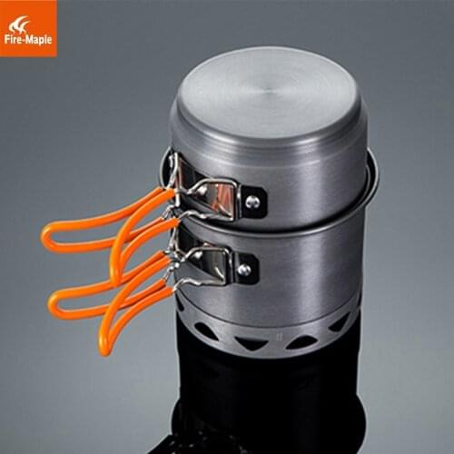 Fire Maple Outdoor Camping Hiking Tableware Aluminium Alloy Cookware Cooking Picnic Traveling Pot Set for 1-2 Person FMC-217