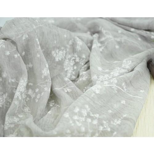Crepe print chiffon silk fabric breathable summer dress fabric light soft DIY fabric qualified 1M/lot