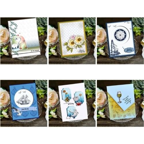 Gnome Flower Number Seal Stamp with Cutting Dies Stencil DIY Scrapbooking Embossing Photo Album Decor