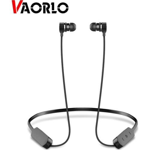VAORLO Neckband Bluetooth Headphone Magnetic Sport Waterproof Headset Bluetooth 4.2 3D Sound Wireless Earphone With Microphone