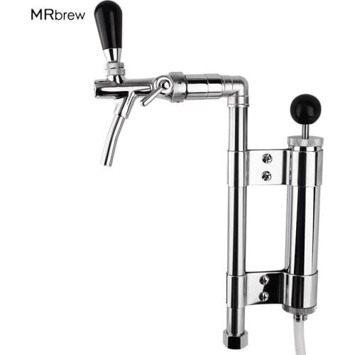 Keg Party Beer Pumps, Heavy Duty Draft Adjustable Beer Picnic Party Pump Keg Tap Upright Conventor with Tall Metal Pump Assemble