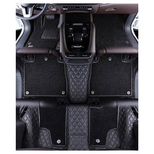 Custom special car floor mats for Mercedes Benz GL 350 450 500 550 X164 2012-2006 7 seats waterproof double layers rugs carpets